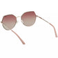 Chic Gold-Tone Round Lens Sunglasses
