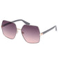 Chic Square Metal Frame Sunglasses