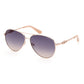 Chic Teardrop Light Blue Lens Sunglasses