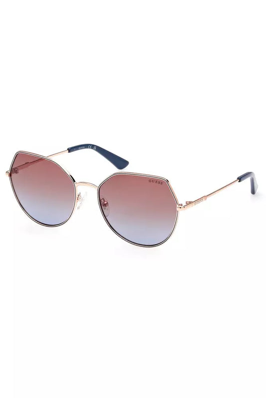 Chic Round Lens Metal Frame Sunglasses