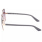 Chic Square Metal Sunglasses in Pink