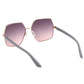 Chic Square Metal Frame Sunglasses