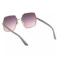 Chic Square Metal Sunglasses in Pink