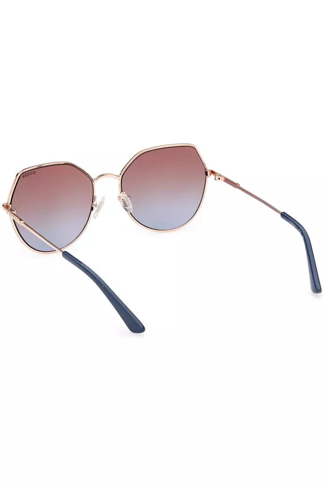 Chic Round Lens Metal Frame Sunglasses