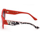 Teardrop Lens Chic Sunglasses - Contrasting Details