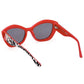 Teardrop Lens Chic Sunglasses - Contrasting Details