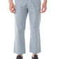 Chic Light Blue Fisherman Trousers with Logo