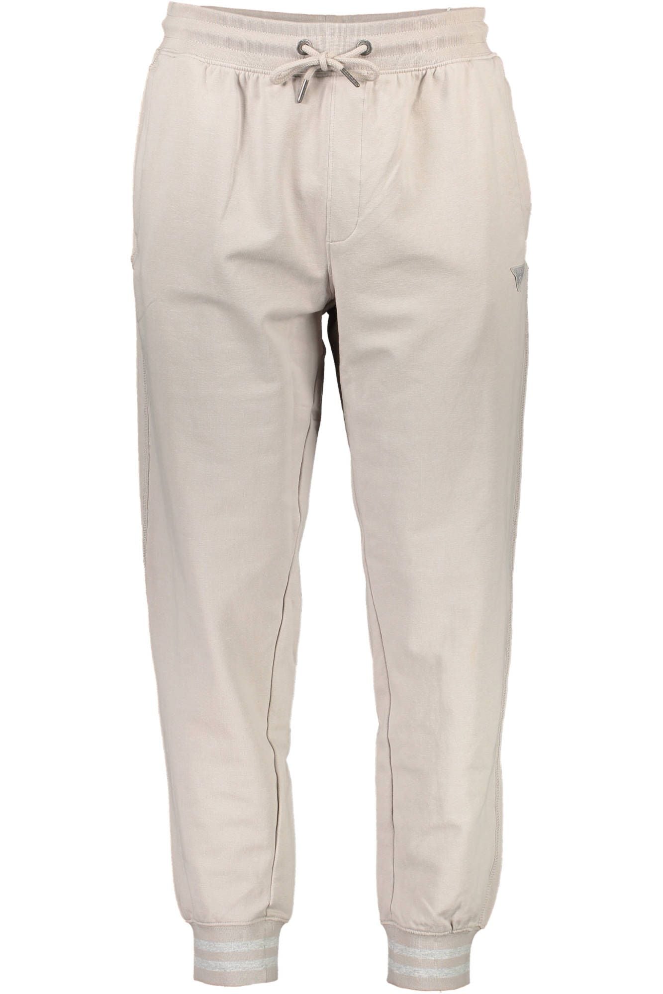 Chic Beige Track Pants with Contrasting Details