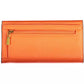 Chic Orange Wallet with Contrasting Details