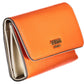 Chic Orange Polyurethane Wallet for Everyday Elegance