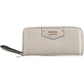 Chic Silver Wallet with Sleek Contrasting Details