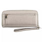 Stylish Silver Zip Wallet with Coin Purse