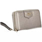Stylish Silver Zip Wallet with Coin Purse