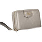 Chic Silver Wallet with Sleek Contrasting Details
