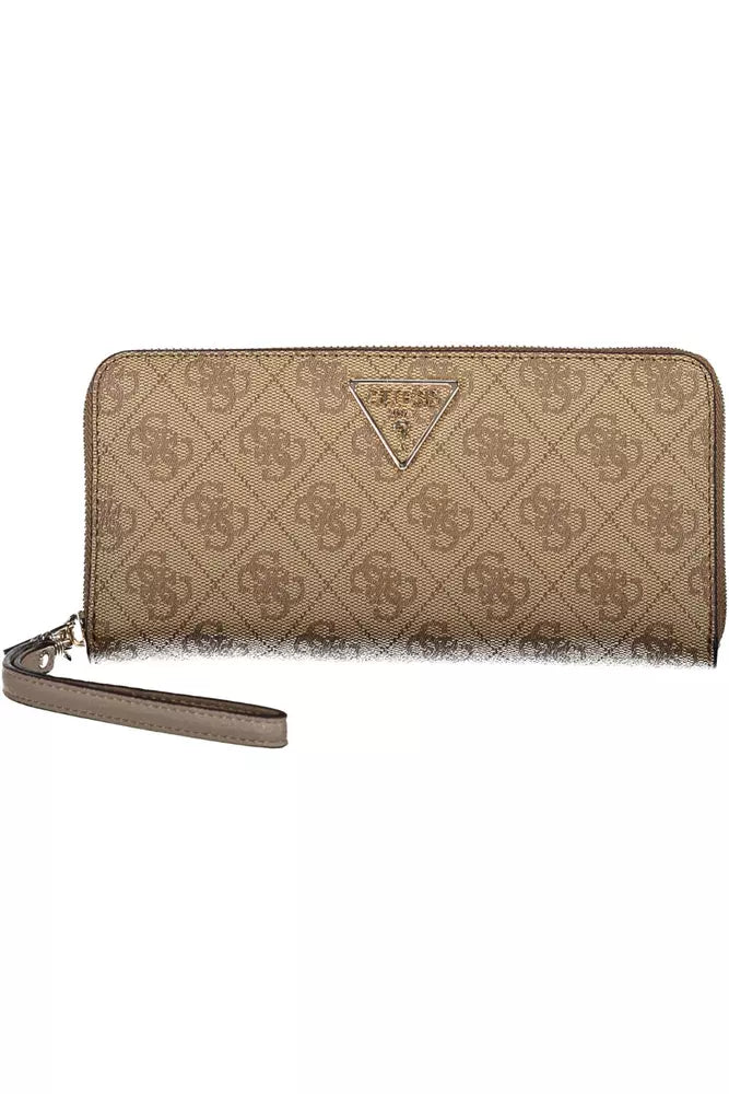 Chic Beige Designer Wallet with Ample Storage