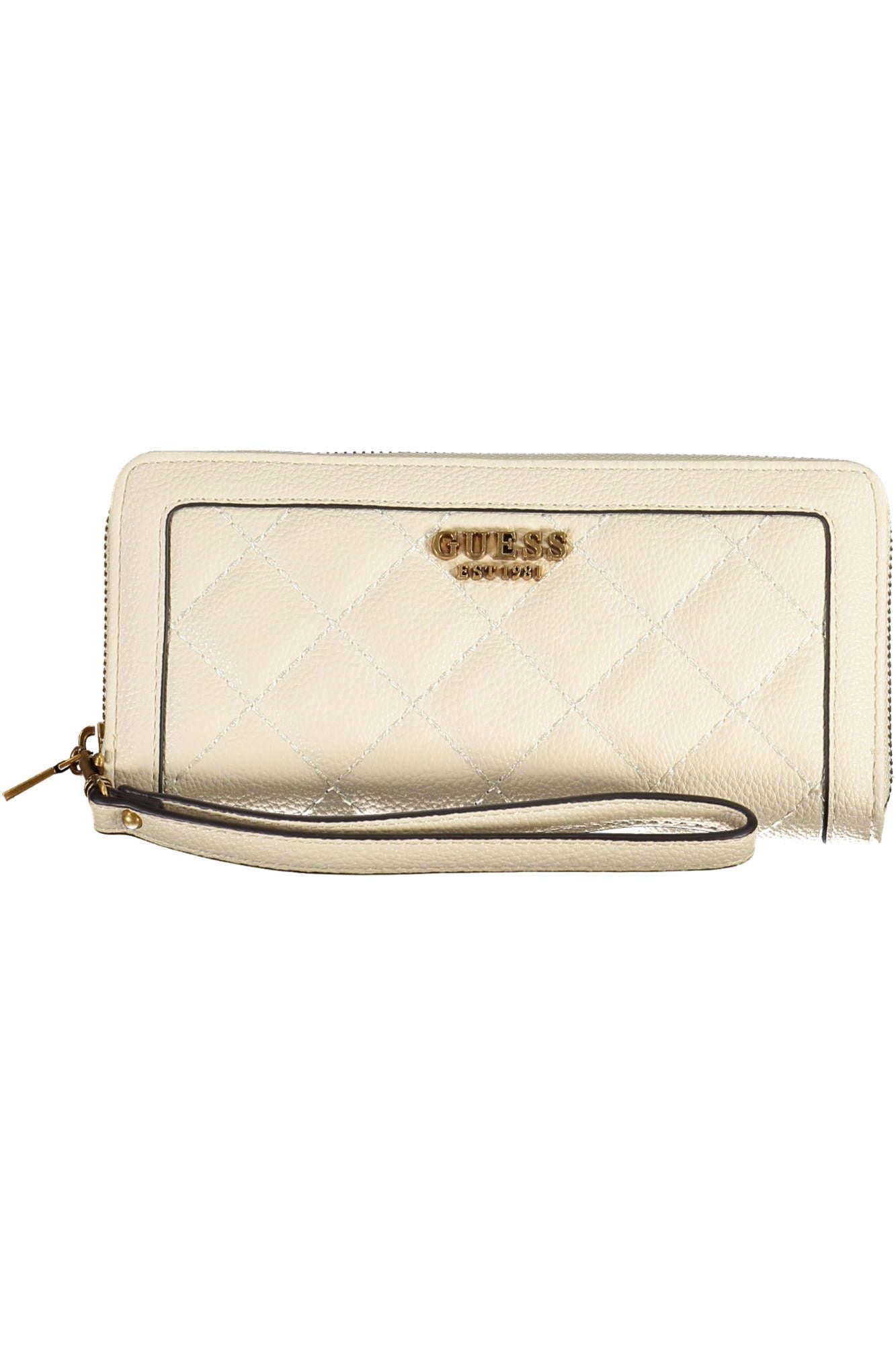 Elegant Beige Multipurpose Wallet with Chic Details