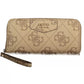 Chic Beige Wallet with Contrasting Accents