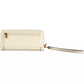 Chic Beige Polyethylene Wallet with Contrasting Details