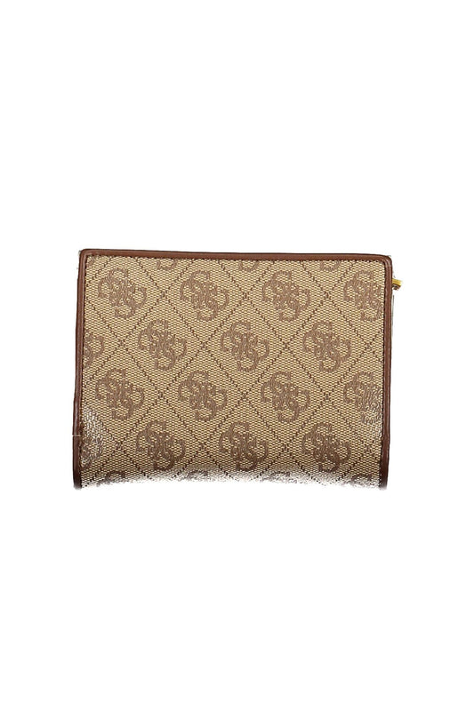 Elegant Beige Wallet with Chic Contrasting Details