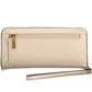 Beige Designer Wallet with Multiple Compartments