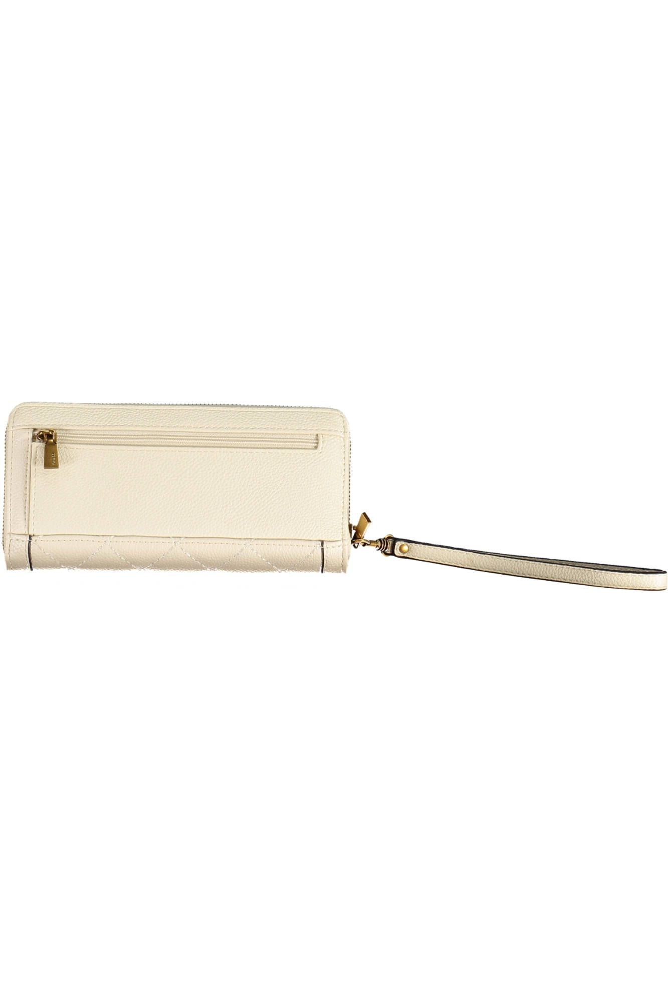 Elegant Beige Multipurpose Wallet with Chic Details