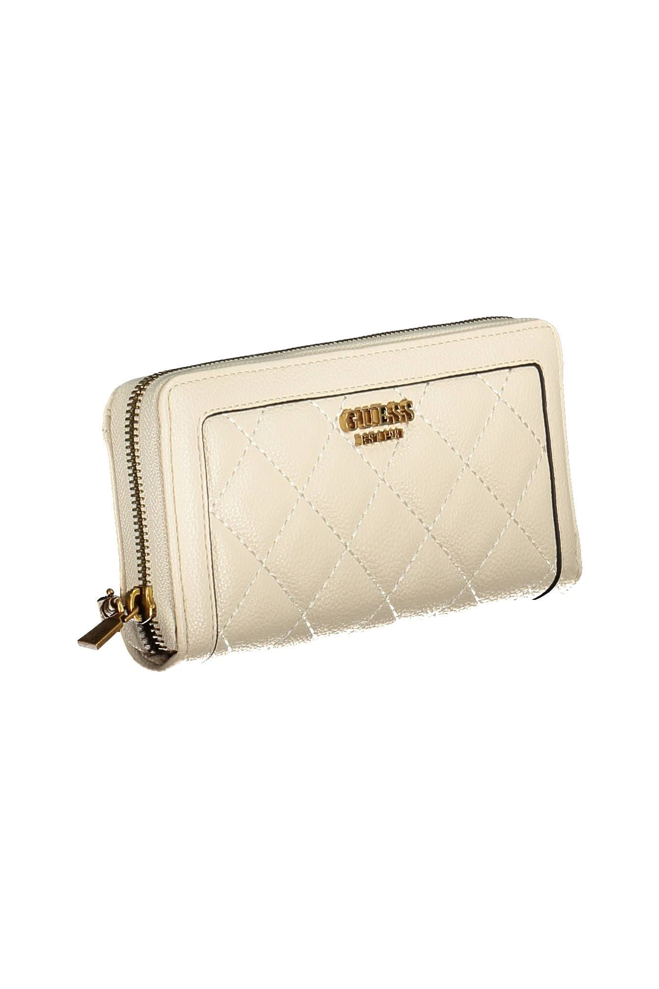 Elegant Beige Multipurpose Wallet with Chic Details