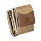 Beige Polyurethane Chic Wallet