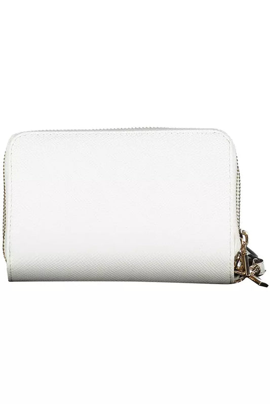 Elegant White Double Wallet with Chic Details