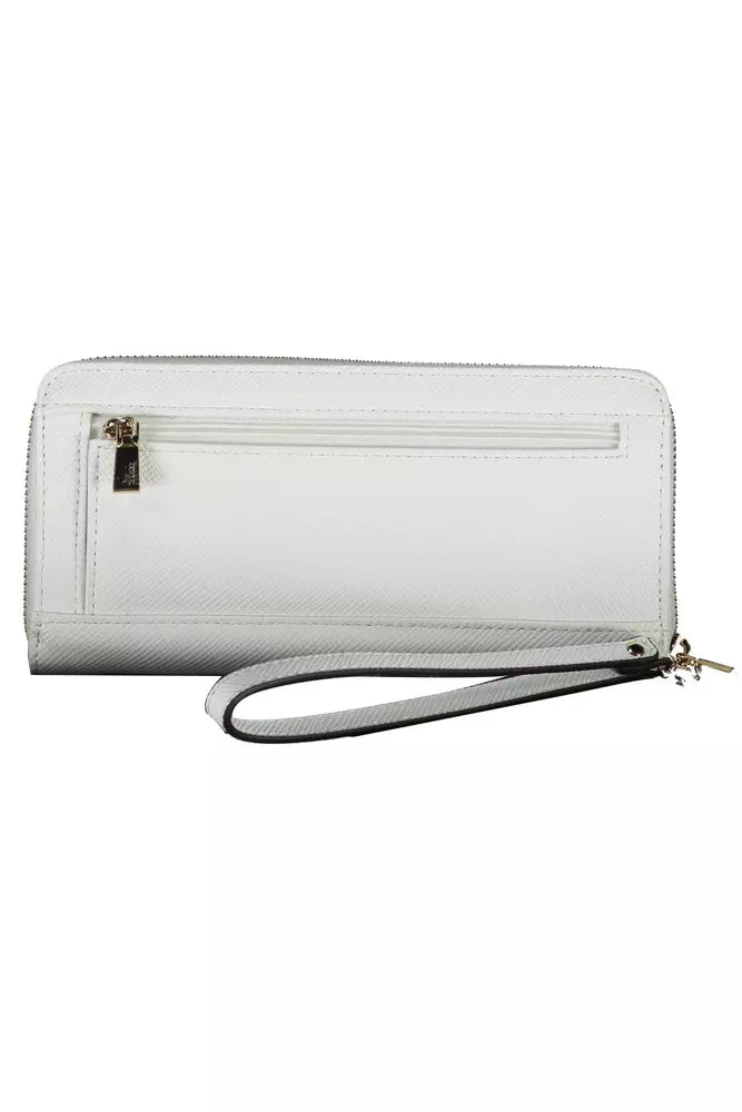 Elegant White Multi-Compartment Wallet