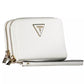 Elegant White Double Wallet with Chic Details