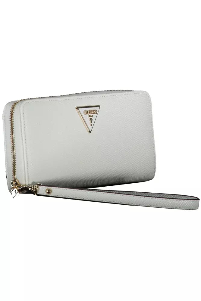 Elegant White Multi-Compartment Wallet