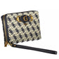 Sleek Polyester Tri-Fold Wallet in Blue