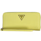 Sunny Yellow Chic Wallet with Contrasting Details