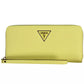 Chic Yellow Polyethylene Compact Wallet
