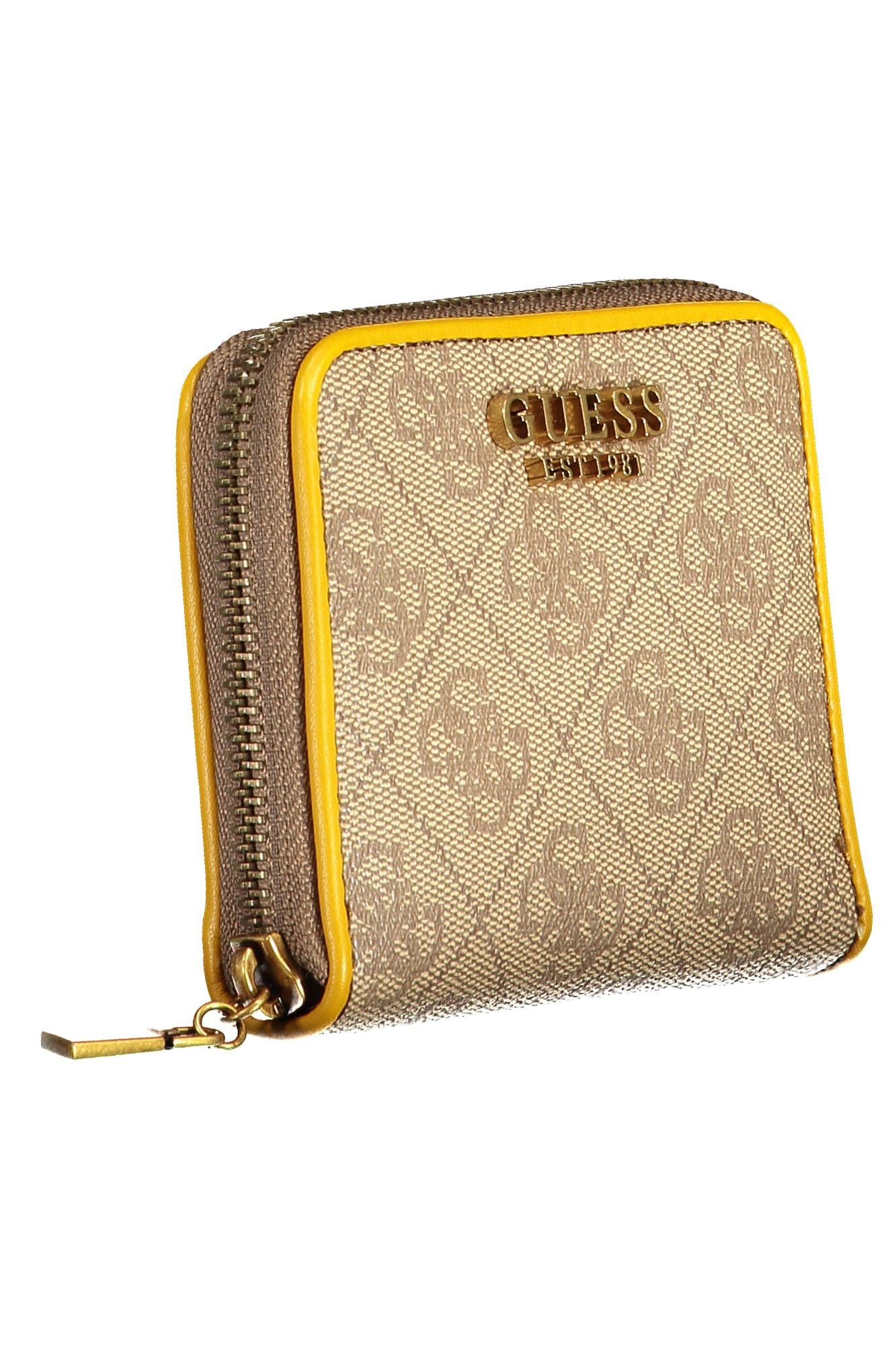 Chic Sunshine Yellow Wallet with Contrasting Details