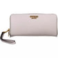 Elegant Gray Wallet with Secure Zip Closure