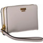 Elegant Gray Wallet with Secure Zip Closure