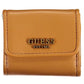Chic Brown Snap Wallet with Contrast Detailing