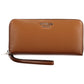 Chic Brown Polyurethane Wallet for Her