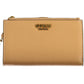 Elegant Brown Tri-Fold Wallet with Phone Holder