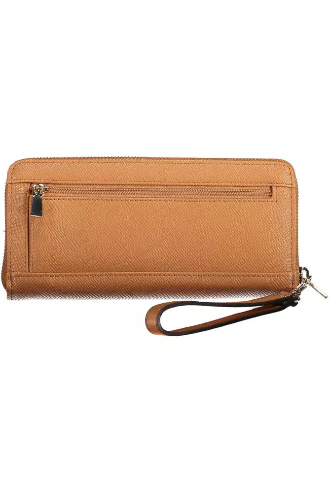 Elegant Brown Multi-Compartment Wallet