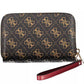 Sleek Brown Double Compartment Wallet