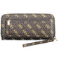 Elegant Brown Wallet with Contrasting Details