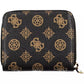 Chic Polyethylene Brown Wallet with Coin Purse
