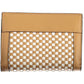 Chic Brown Polyurethane Multi-Compartment Wallet