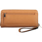 Chic Brown Polyurethane Wallet with Contrast Details