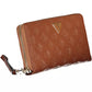 Elegant Brown Polyethylene Men's Wallet