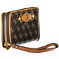 Chic Brown Wallet with Contrasting Details