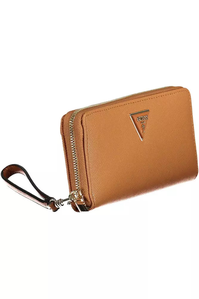 Elegant Brown Multi-Compartment Wallet