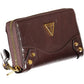 Elegant Brown Wallet with Secure Zip Closure